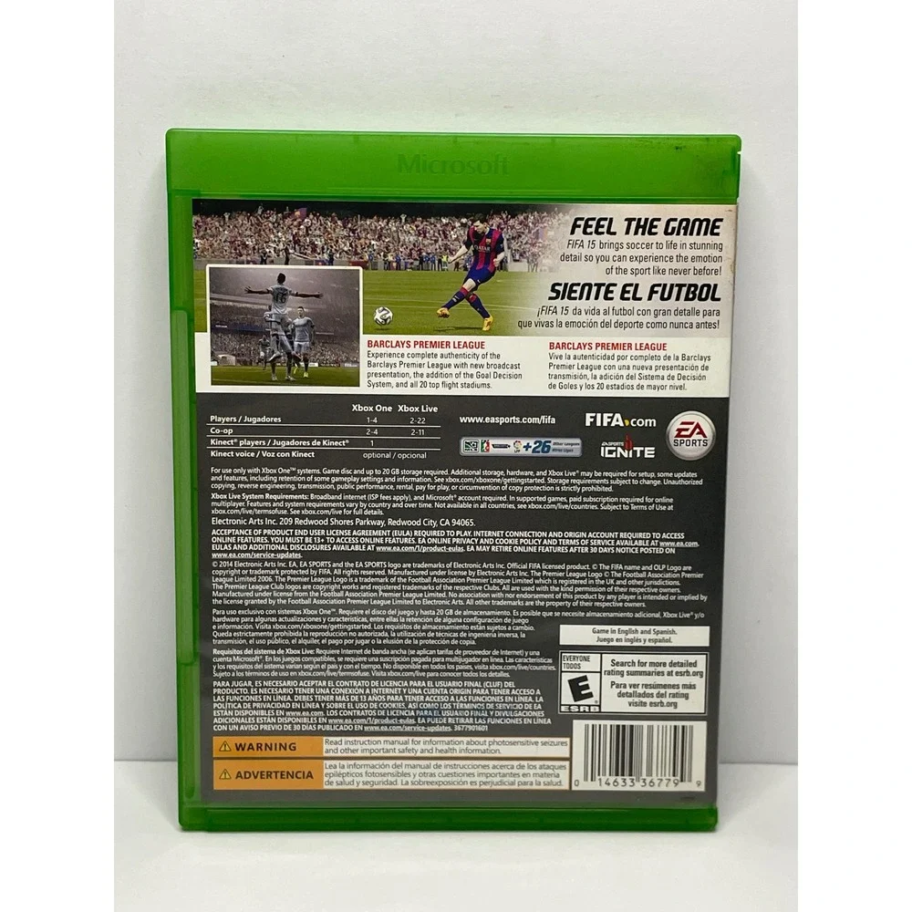 FIFA 15 Xbox One EA Sports Soccer Video Game Lionel Messi Cover Ultimate Team